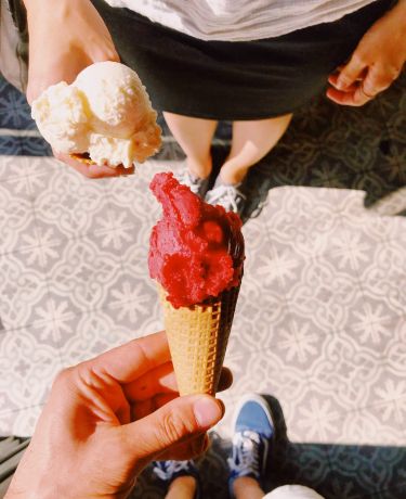 Die Neun veganes Eis