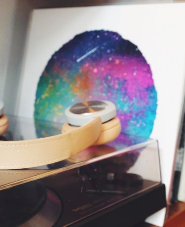 Plattenspieler und Schallplatten