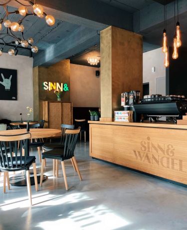 Interieur im Café Sinn und Wandel