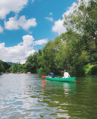 Auf der Lahn bei Weilburg